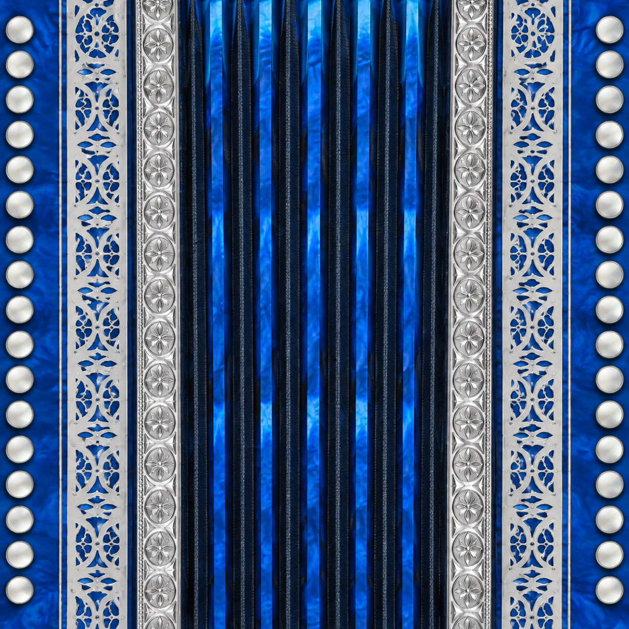 Cobalt Blue Marbled Panel with Silver Filigree Texture preview showing a stylized sci-fi texture