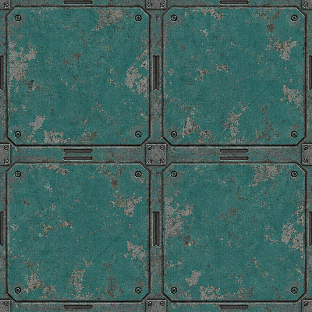 Sci-Fi Panel Material Texture preview showing a industrial sci-fi texture