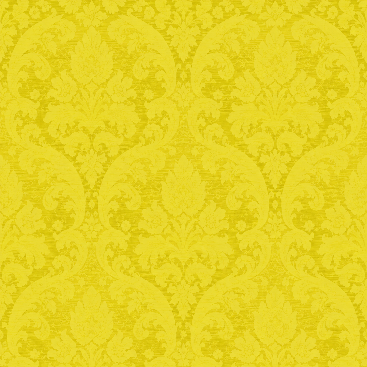 Golden Yellow Baroque Floral Damask Wallpaper Texture preview showing a industrial other texture
