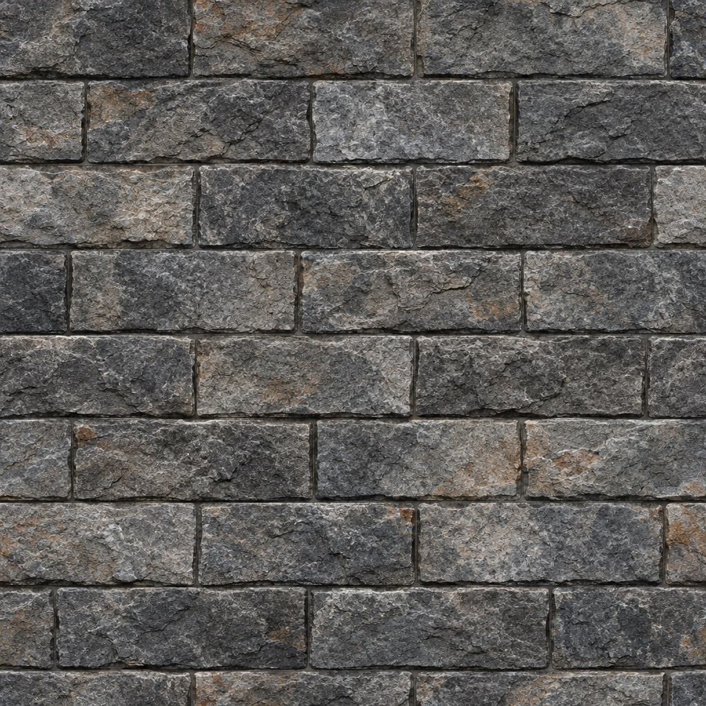 Charcoal Gray Weathered Ashlar Stone Wall Texture preview showing a rough stone texture