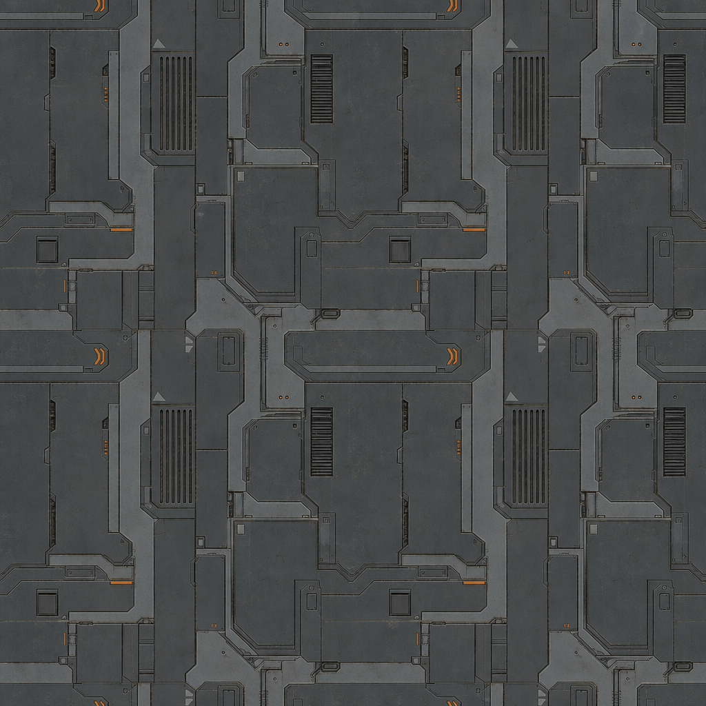 Sci-Fi Panel Material Texture preview showing a industrial sci-fi texture