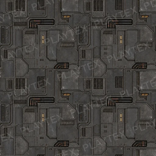 Dark Gray Sci Fi Metallic Metal Silver Texture