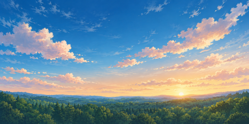 Sunrise Meadow Path Under Peach Clouds HDRI Sphere preview showing a 360-degree HDRI environment sphere