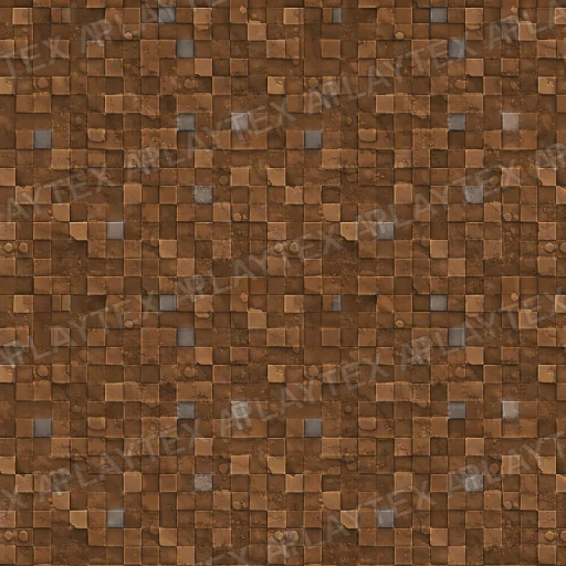 Brown Small Cube Mosaic Texture