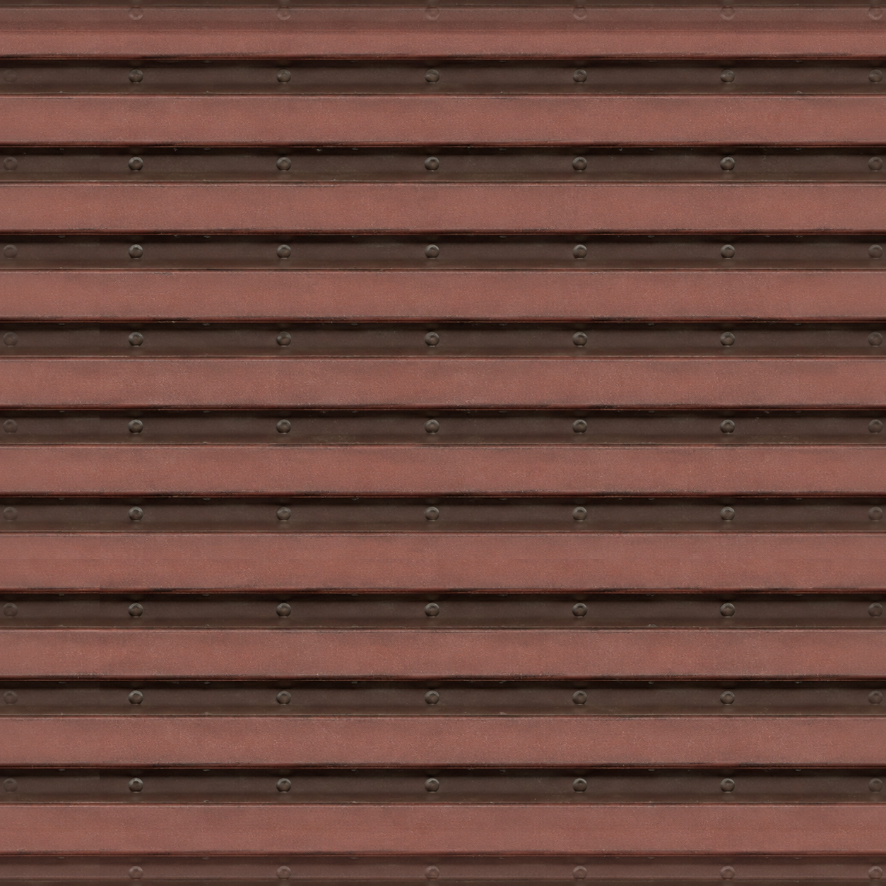 Rust Red Riveted Metal Slat Texture