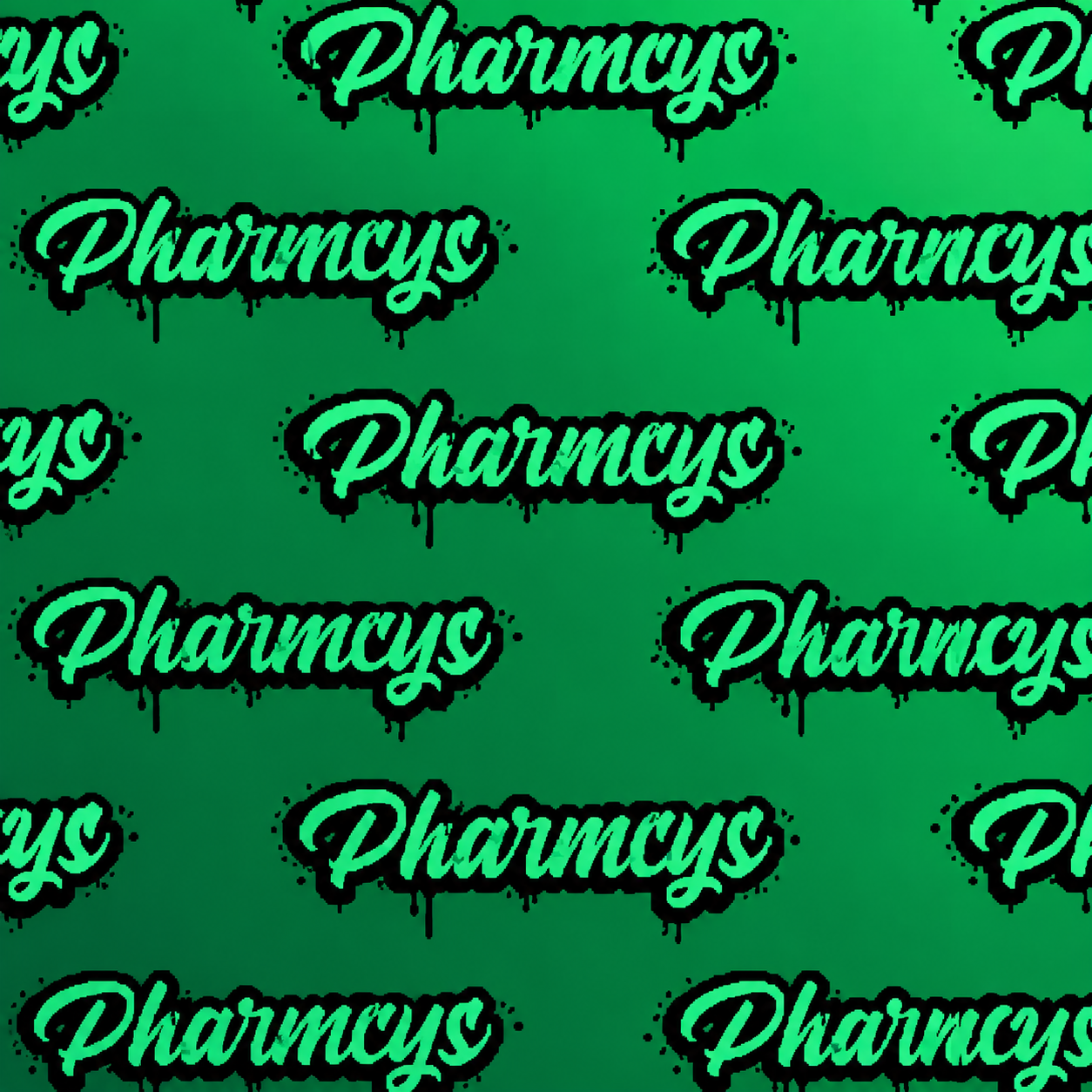 Neon-Green and Black Drip-Lettering Graphic Texture preview showing a stylized ground texture