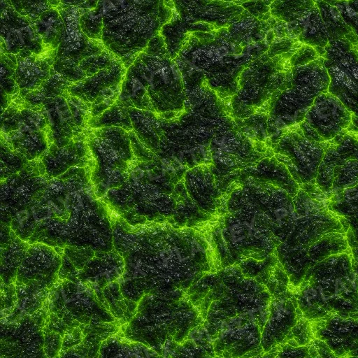 Black and Green Lava Molten Rock Texture