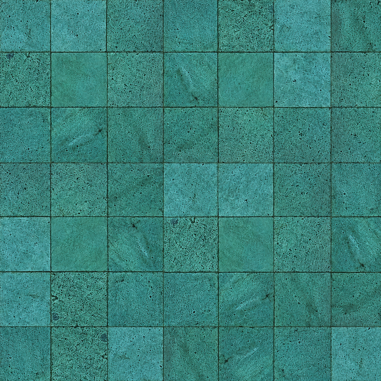 Mottled Teal Square Cement Tile Texture preview showing a surface concrete texture