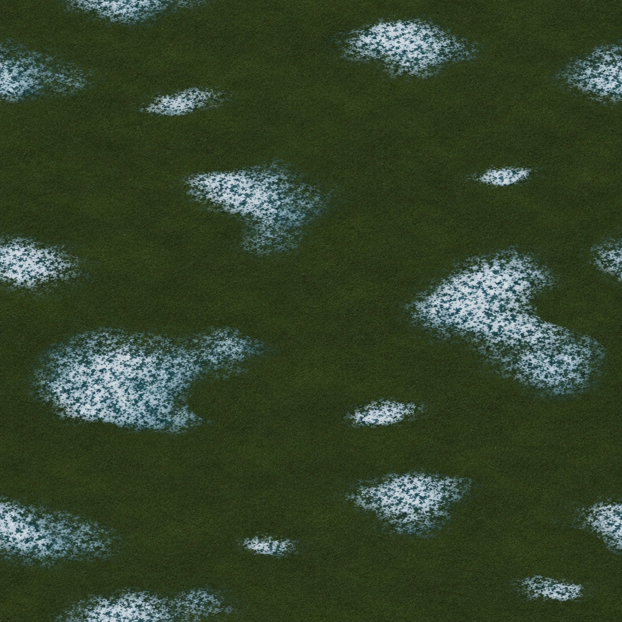 Dark Green Grass with Patchy Snow Texture preview showing a natural ground texture