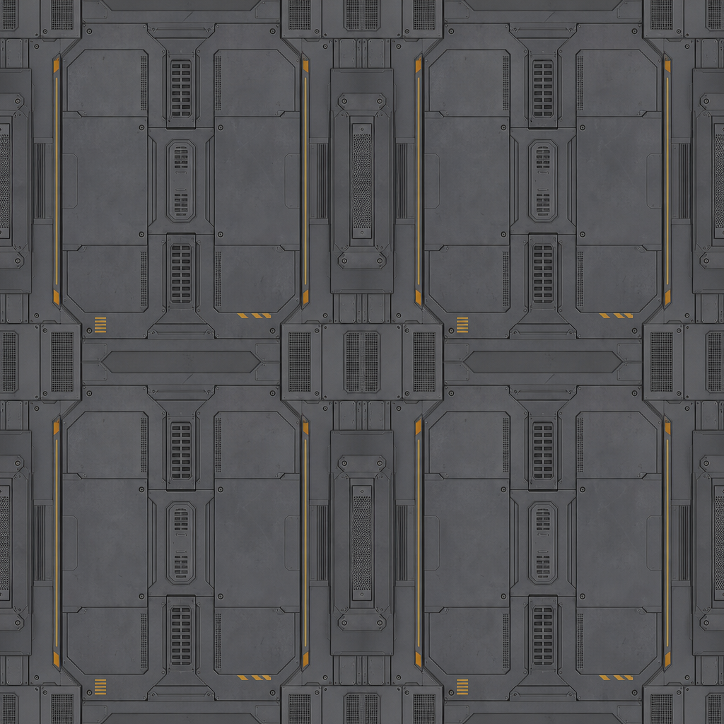 Dark Gray Sci-Fi Door Panel Texture preview showing a industrial sci-fi texture