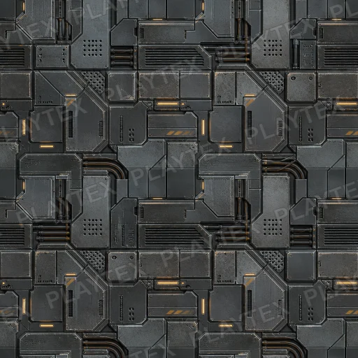 Dark Gray Sci Fi Uniform Composite Texture