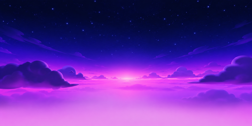 Violet Starry Cloud Sea Night HDRI Sphere preview showing a 360-degree HDRI environment sphere