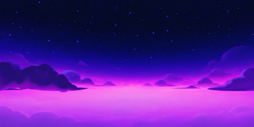 Moonlit Magenta Cloud Horizon At Violet Night HDRI Sphere preview showing a 360-degree HDRI environment sphere
