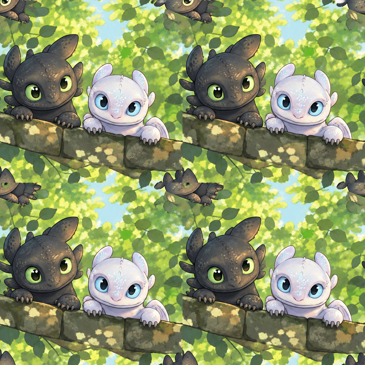 Lime-Green Woodland Dragon Repeat Texture preview showing a natural moss texture