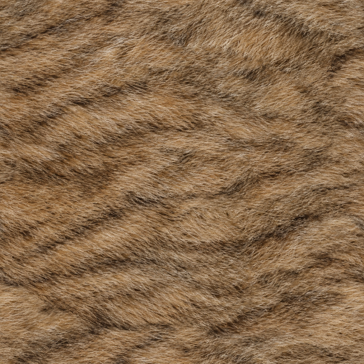 Warm Brown Directional Fur Strands Texture preview showing a natural hair texture