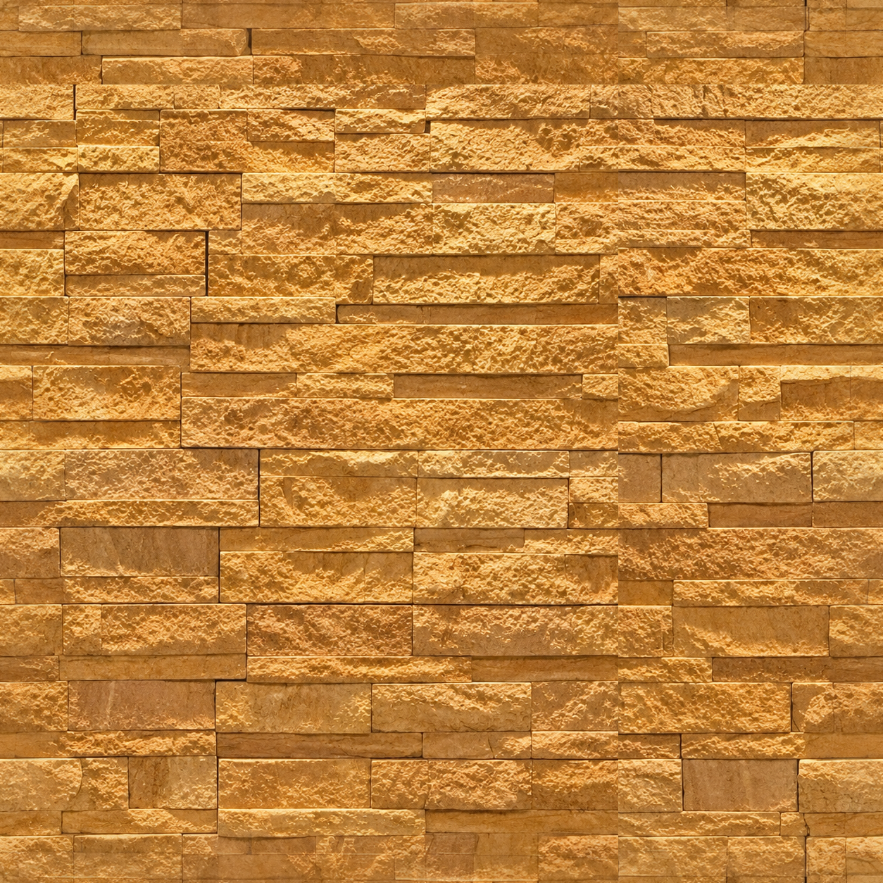 Golden Rough Stacked Stone Texture
