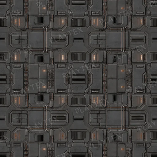 Brown Sci Fi Metallic Metal Texture