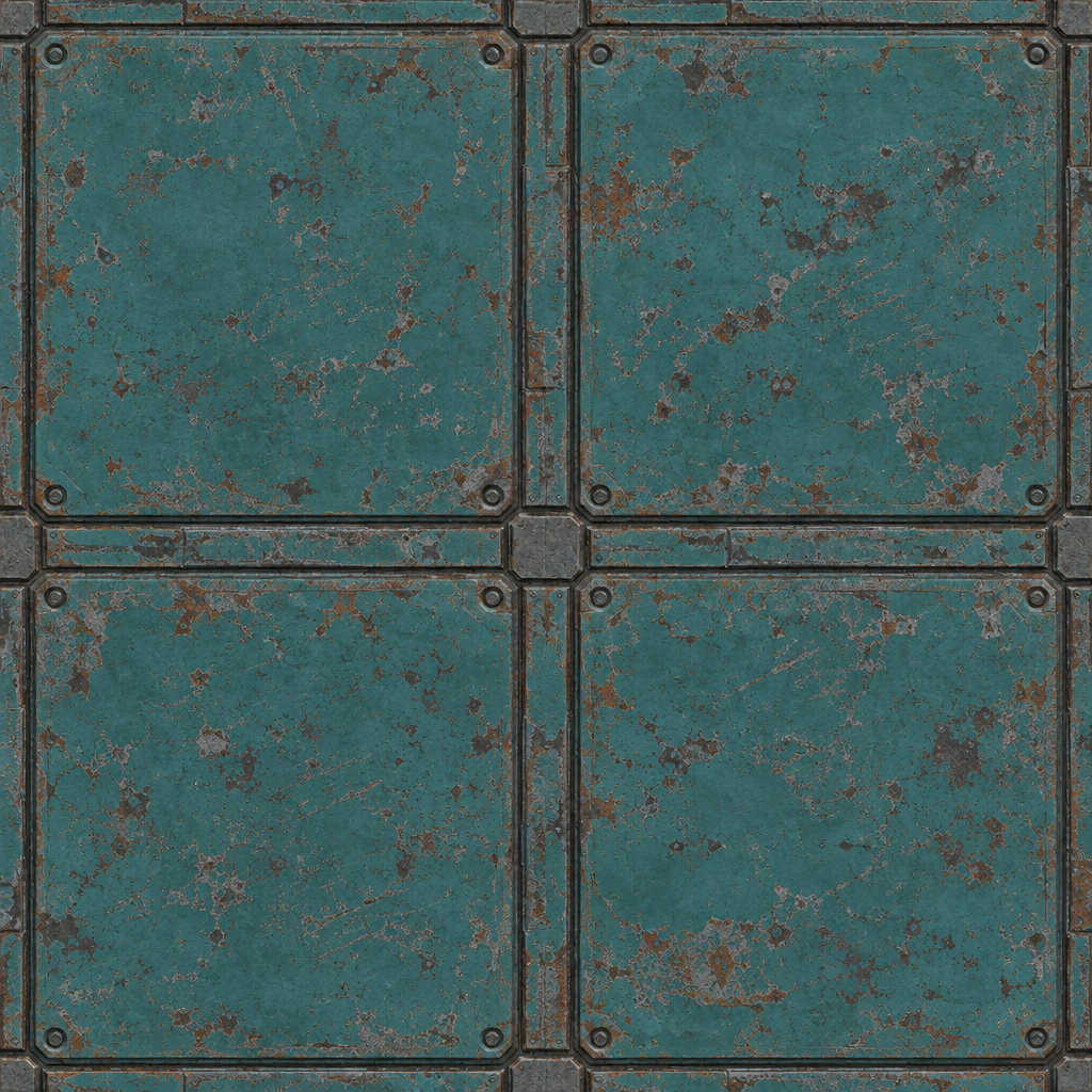 Sci-Fi Panel Material Texture preview showing a industrial sci-fi texture
