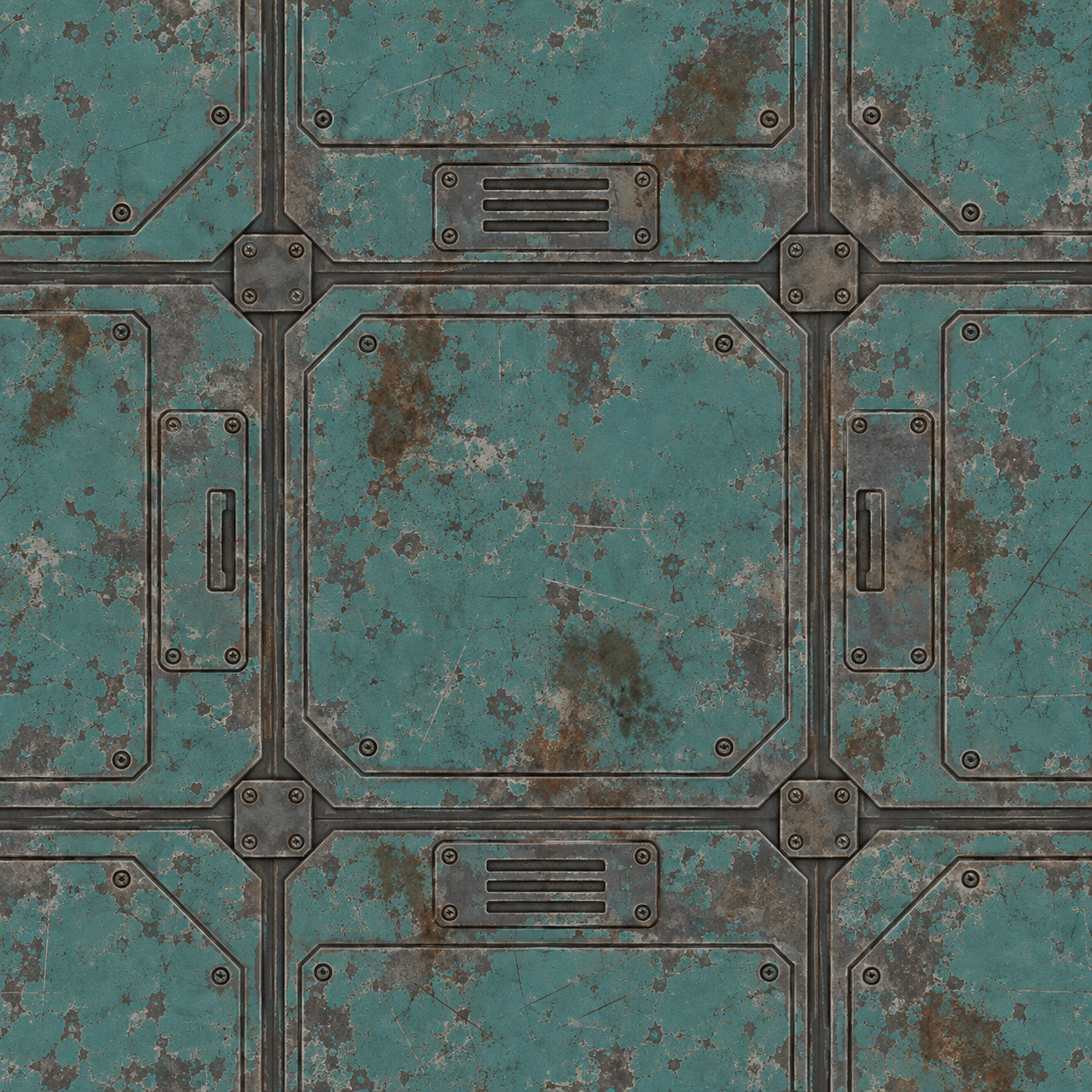 Sci-Fi Panel Material Texture