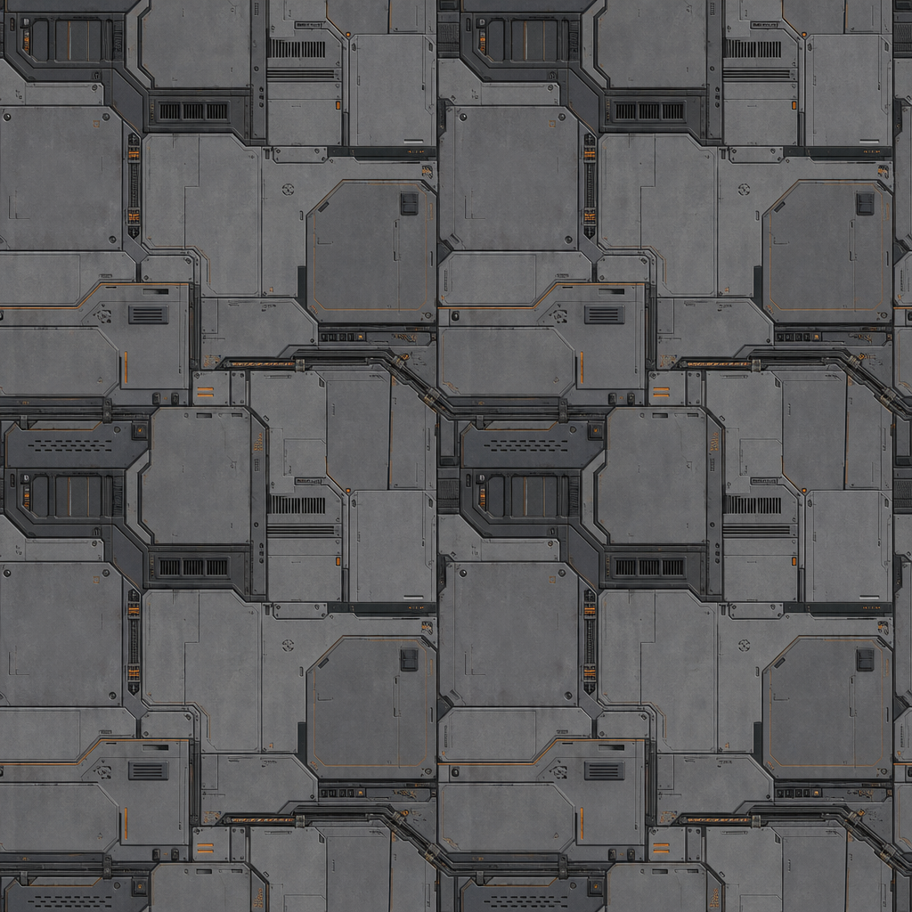 Sci-Fi Panel Material Texture preview showing a industrial sci-fi texture