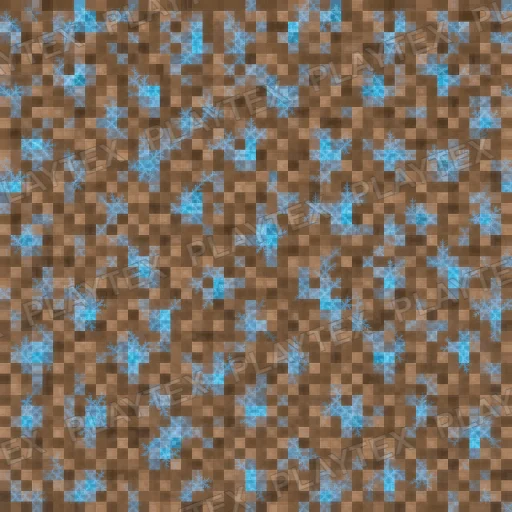 Dirt Block Covered Heavy Hoarfrost Ice Texture