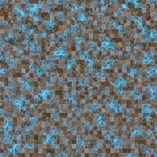 Dirt Block Covered Heavy Hoarfrost Ice Terrain Texture