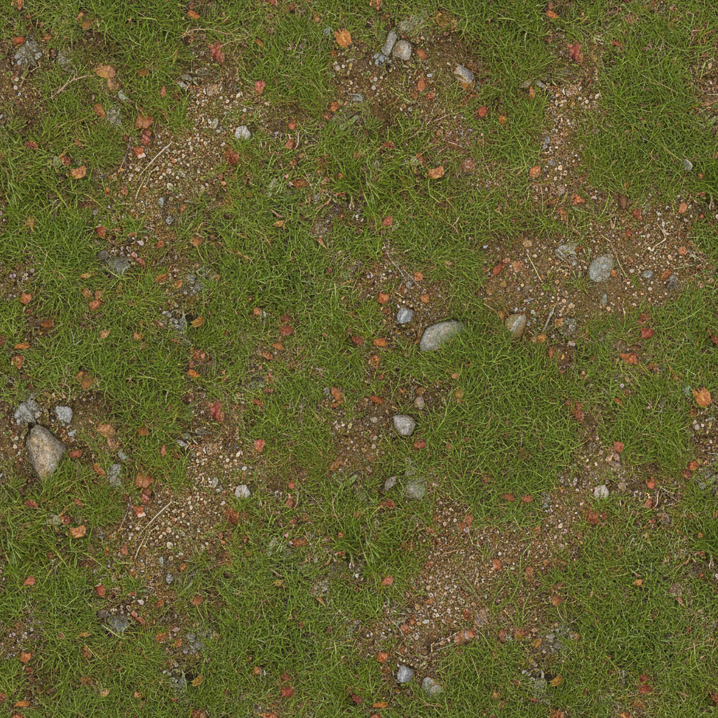 Green Grass Terrain Ground Texture