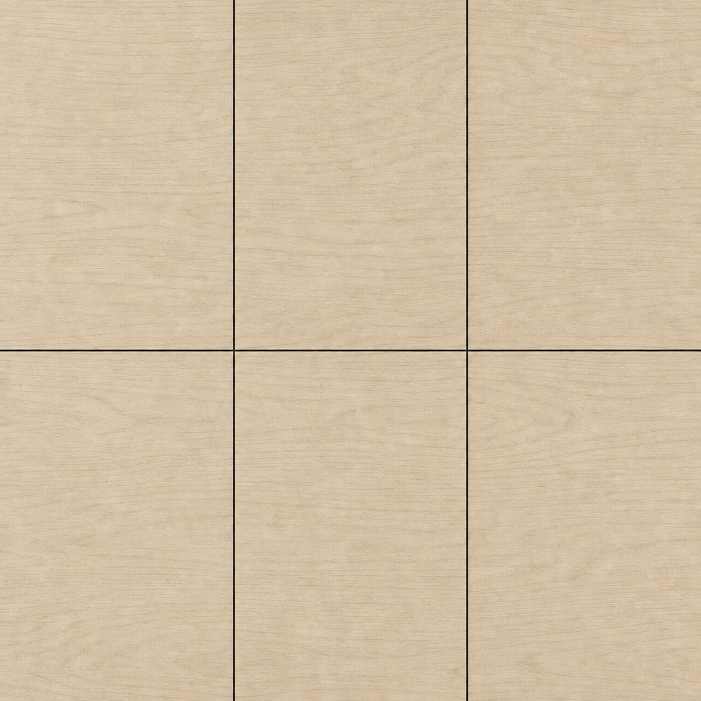 Pale Beige Wood-Grain Ceramic Panel Texture preview showing a clean ceramic texture