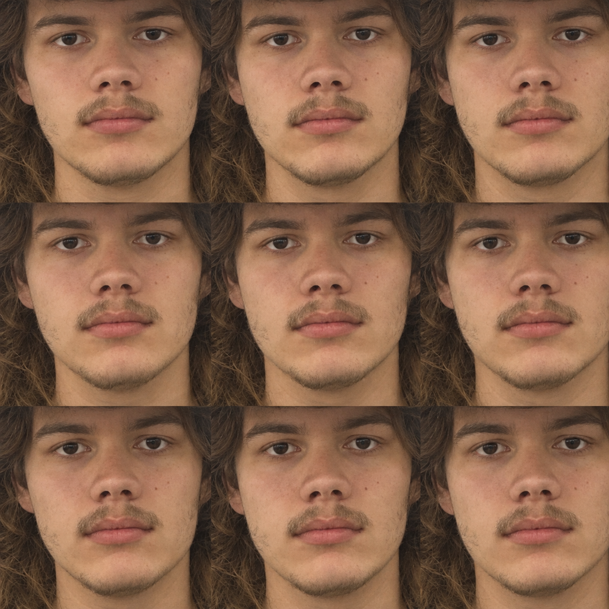 Warm Brown Repeated Portrait Skin Texture preview showing a stylized skin texture