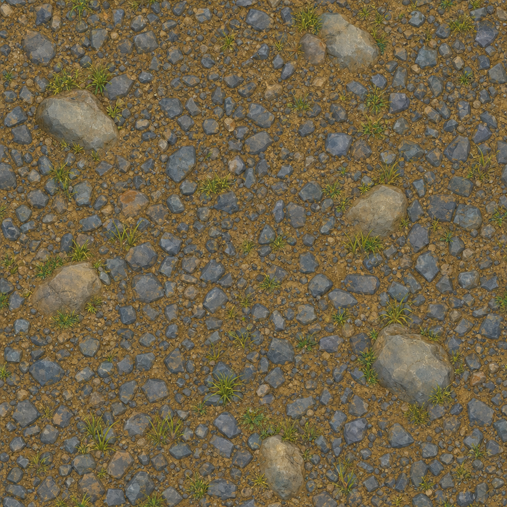 Gray Brown Rocky Gravel Ground Texture preview showing a rough ground texture