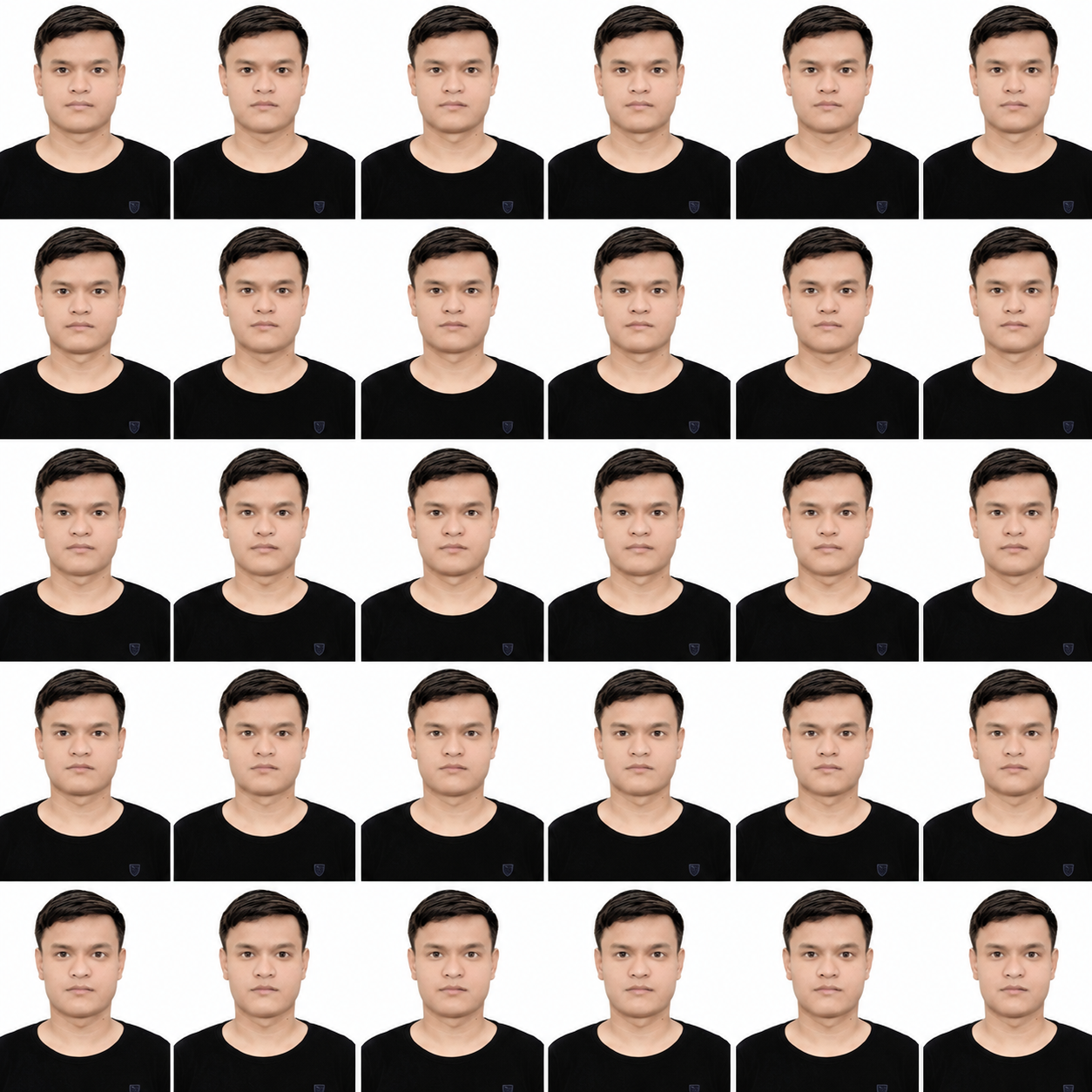 White-Backed Repeating Portrait-Grid Graphic Surface Texture preview showing a industrial other texture