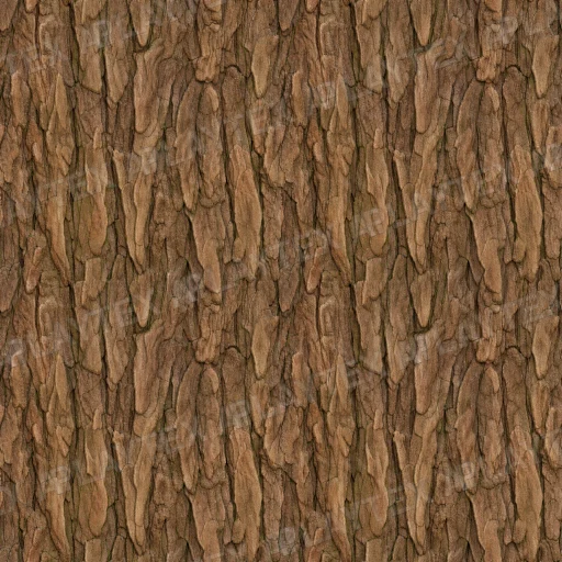 Warm Brown Furrowed Tree Bark Texture