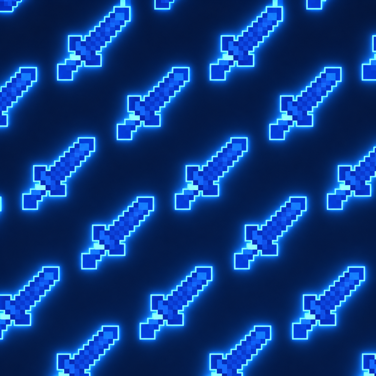 Electric-Blue Pixel Sword Icon Pattern Texture preview showing a surface other texture