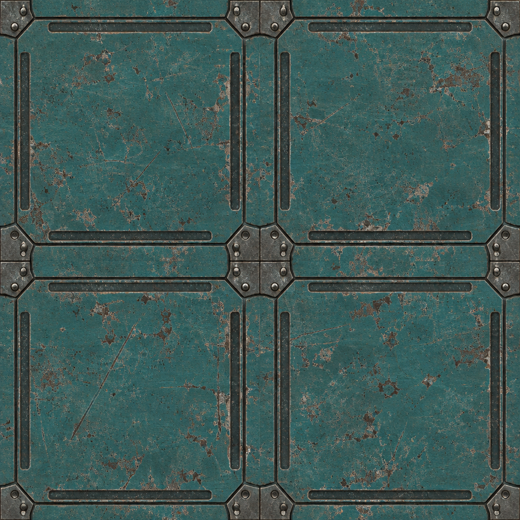 Sci-Fi Panel Material Texture preview showing a industrial sci-fi texture