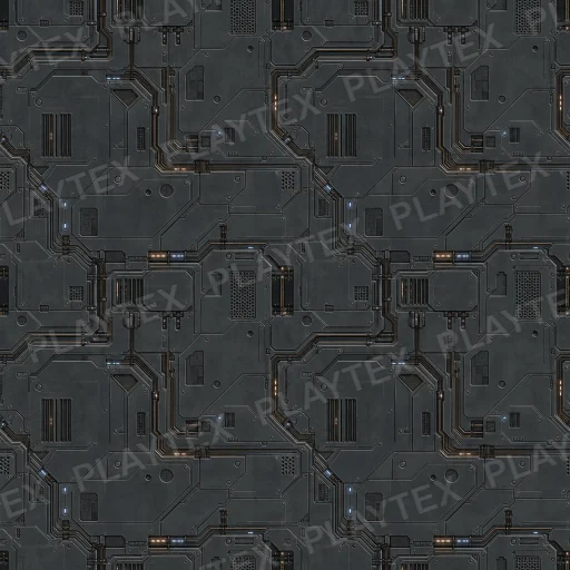 Dark Gray Sci Fi Panel Metal Silver Texture