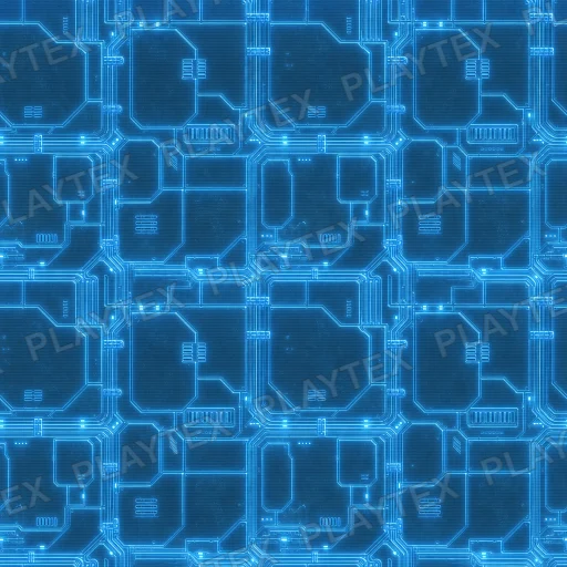 Blue Sci Fi Energy Grid Metallic Texture
