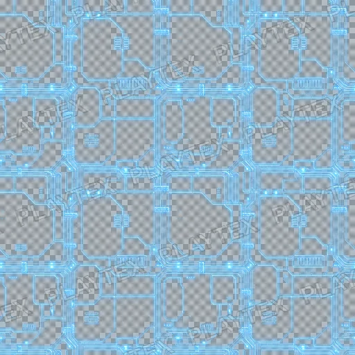 Sci-Fi Energy Grid Smooth Panels Glowing Nodes Texture