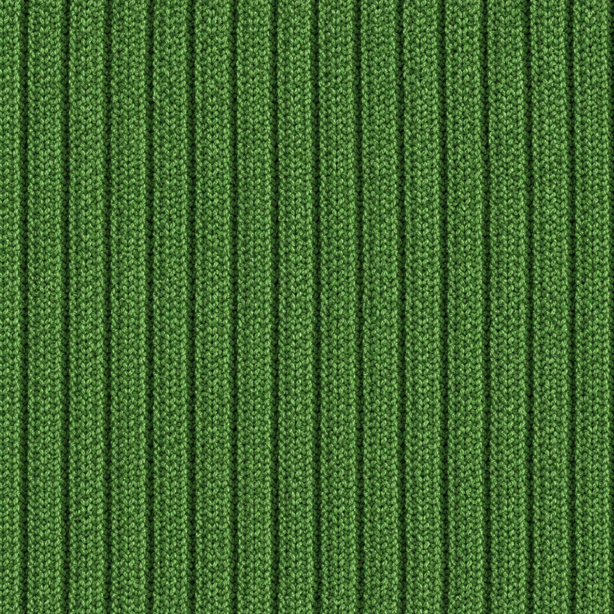 Deep Green Rib-Knit Fabric with Vertical Ridges Texture preview showing a surface fabric texture