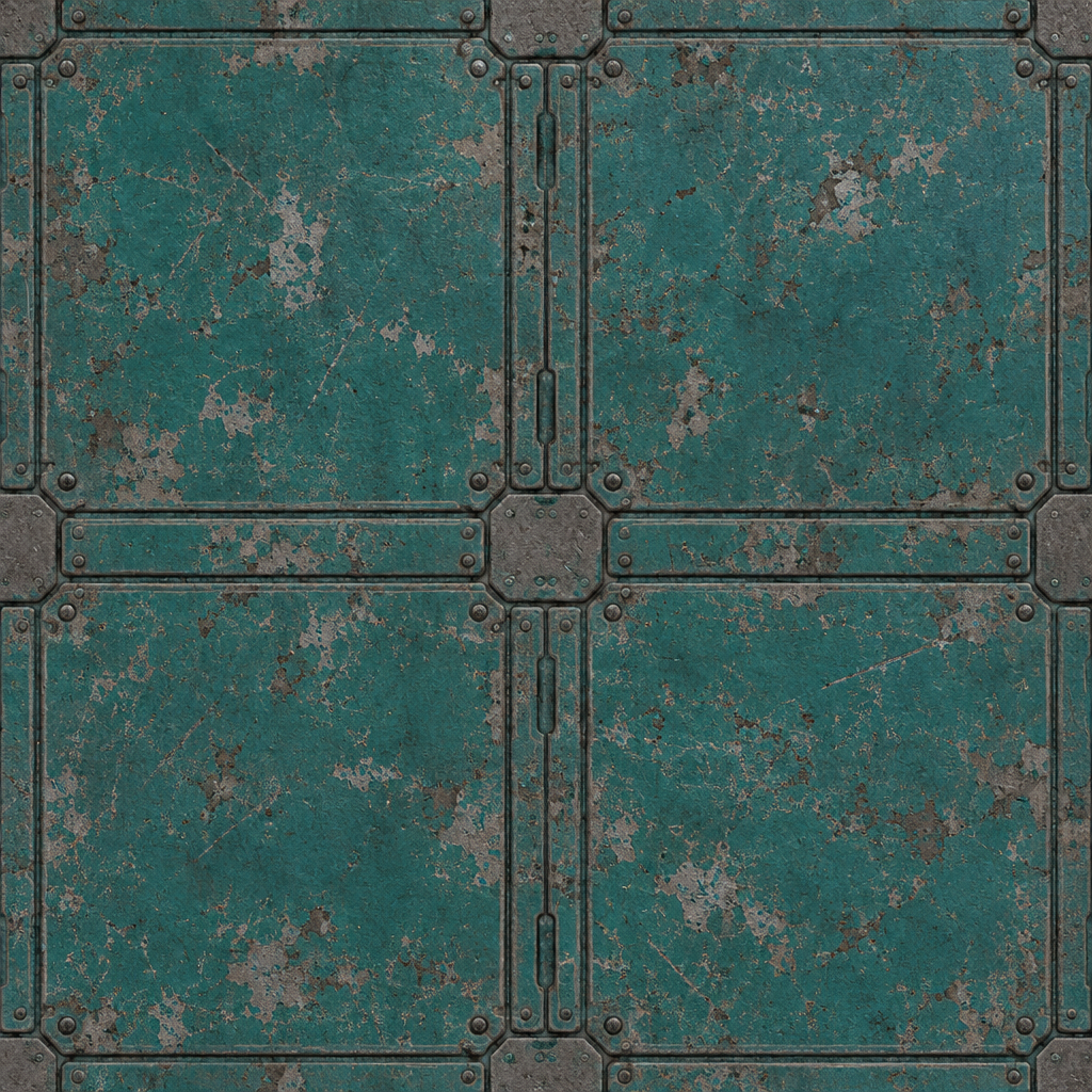 Sci-Fi Panel Material Texture preview showing a industrial sci-fi texture