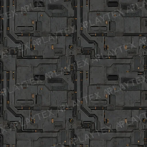 Dark Gray Sci Fi Metallic Metal Texture texture asset preview