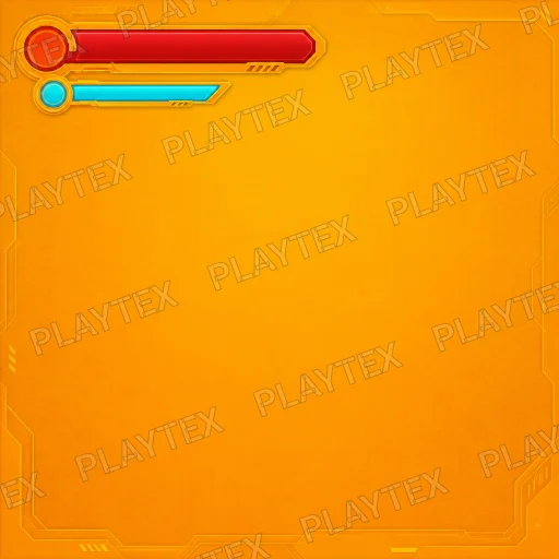 Orange Ground Blocky Digital Texture