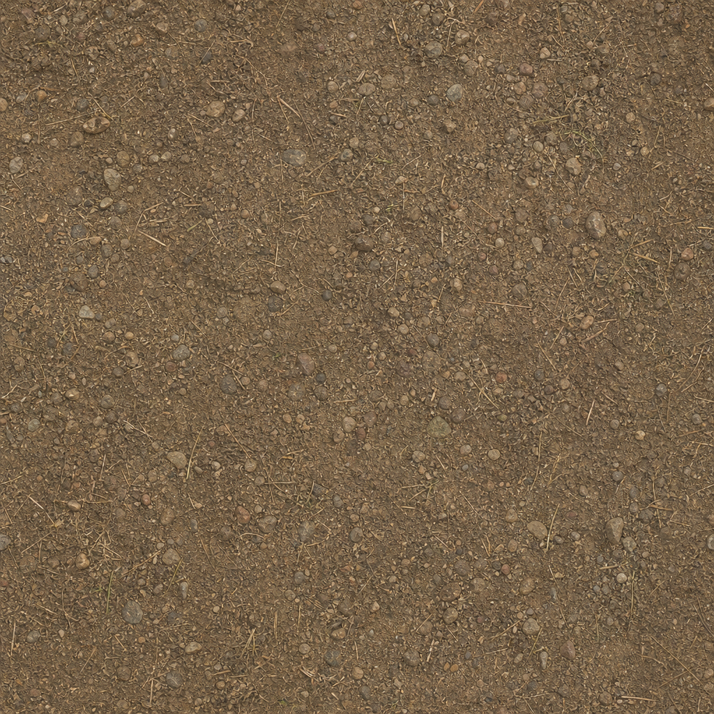 Khaki Dirt Ground with Scattered Pebbles and Straw Texture preview showing a rough ground texture