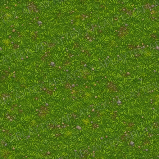 Lush Stylized Fantasy Grass Terrain Texture