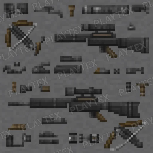 Scoped Stocket Gray Skin Texture
