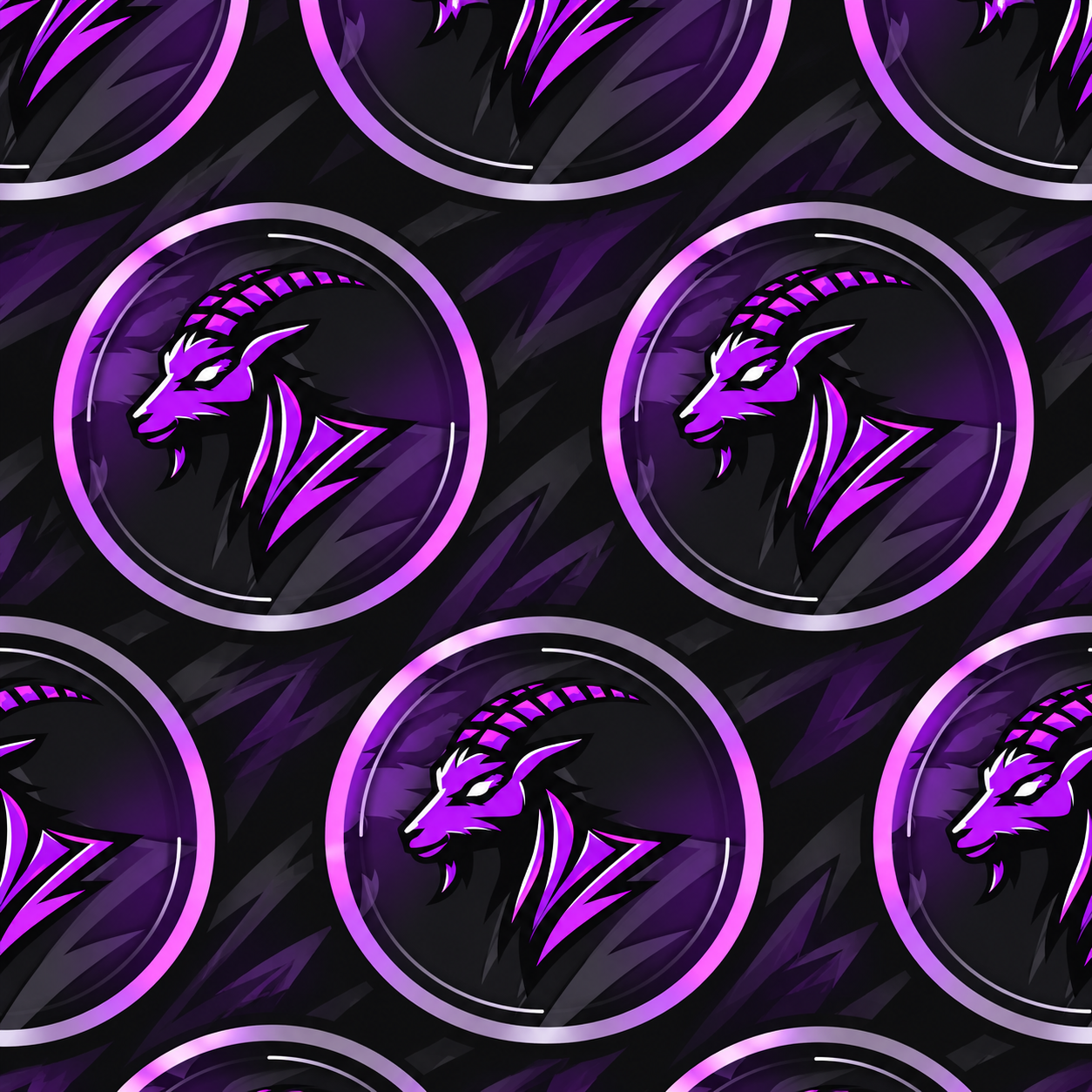 Black and Violet Dragon Medallion Graphic Pattern Texture preview showing a industrial other texture