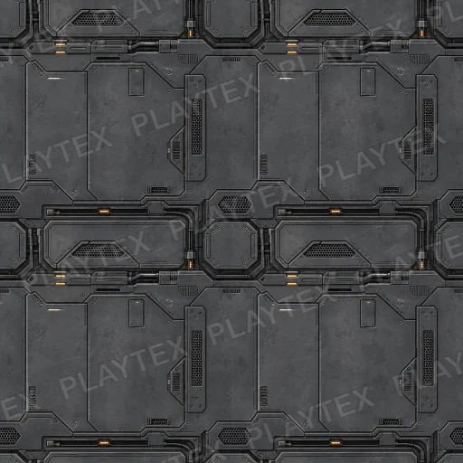 Dark Gray Sci Fi Panel Metal Black Silver Texture