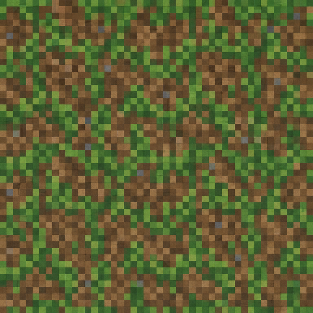 Olive and Umber Pixel Camouflage Ground Texture preview showing a rough ground texture
