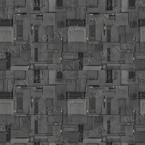 Dark Modular Sci-Fi Panel Texture