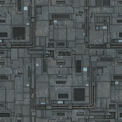 Red-Brown Sci Fi Panel Metal Texture