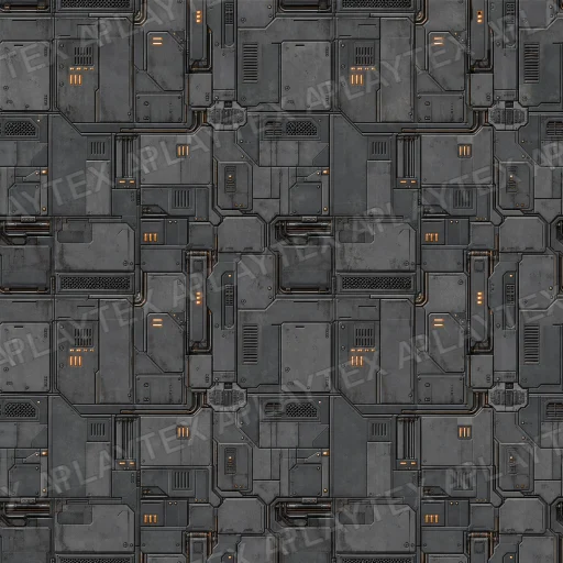 Dark Gray Weathered Sci Fi Texture